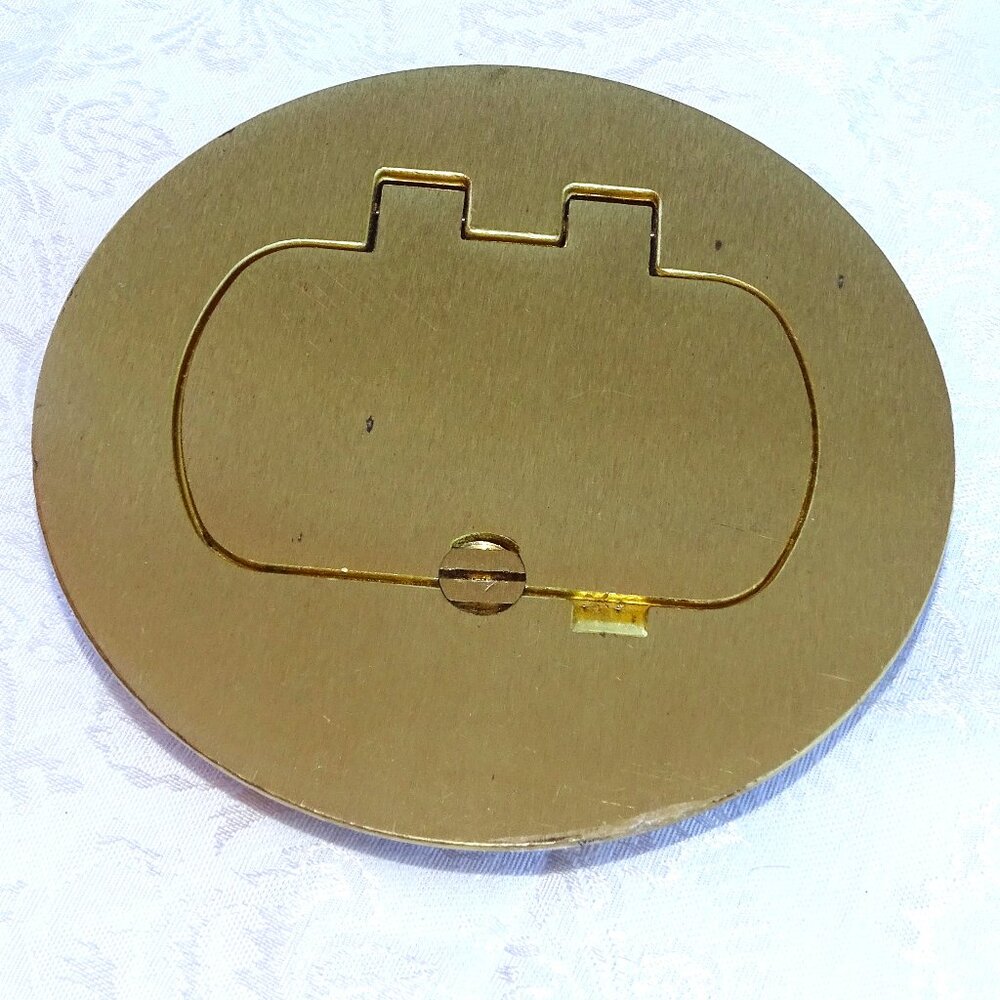 CARLON LAMSON & SESSIONS E97BR BRASS DUPLEX/GFCI FLOOR BOX COVER